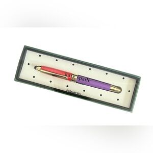 kate spade ~ thoughts on her sleeve ballpoint pen